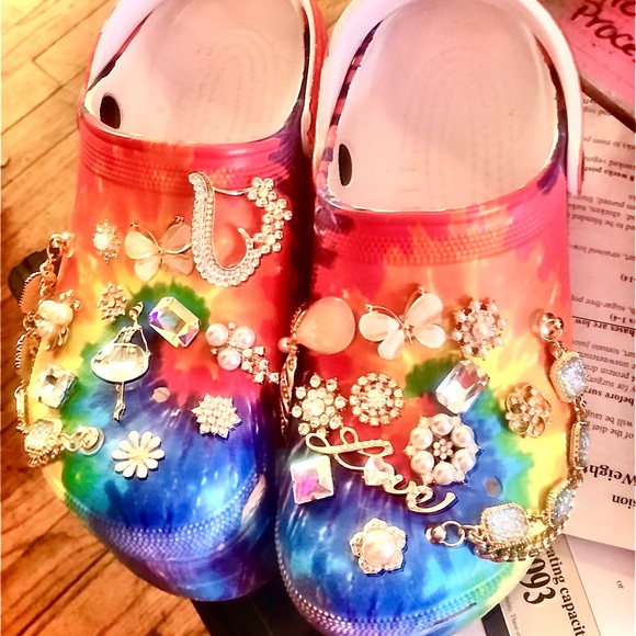 Shoes - Blinged out crocks